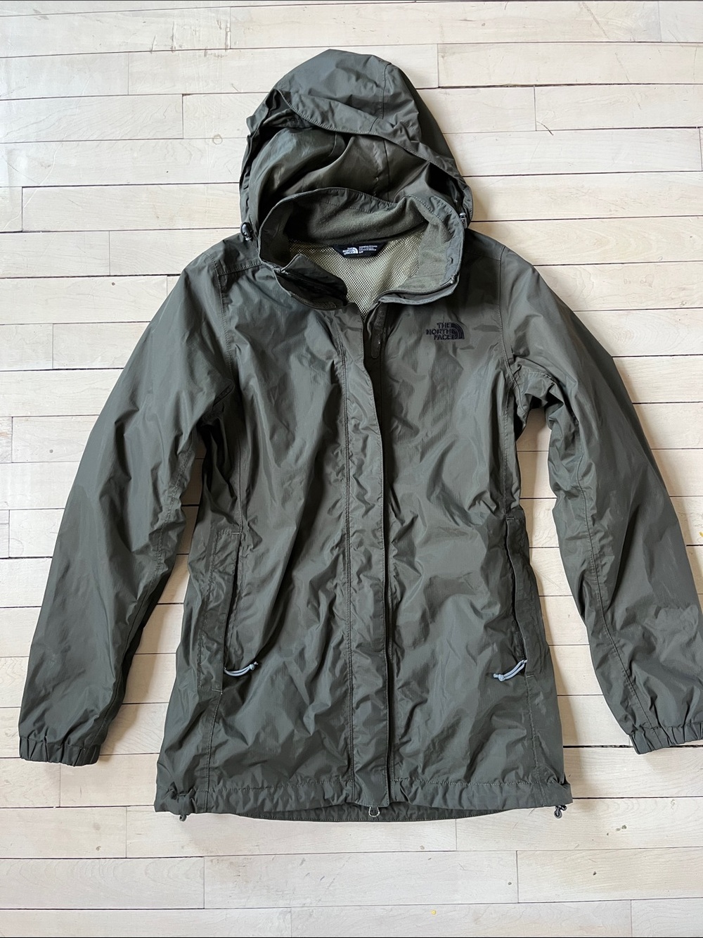 The North Face Olive Green Hooded Utility Jacket